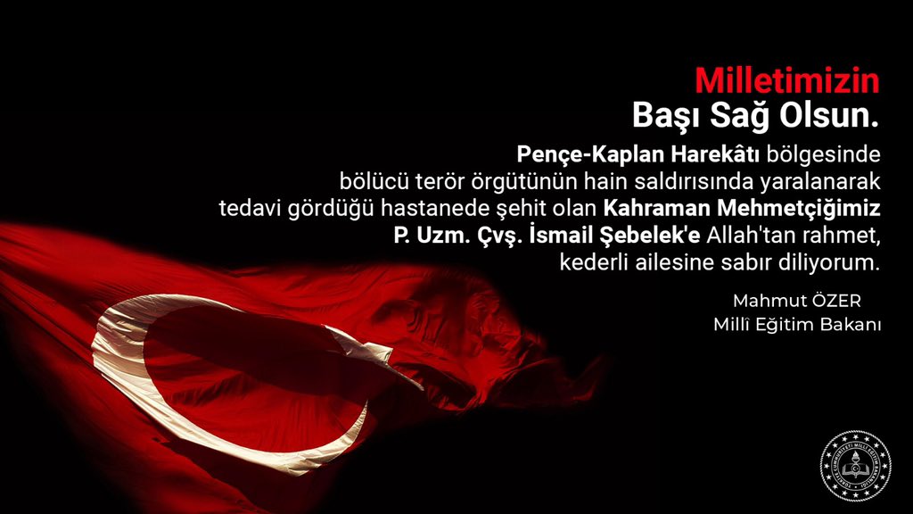 tcmeb's tweet photo. Milletimizin başı sağ olsun 🇹🇷 https://t.co/YvMHJTOr5g