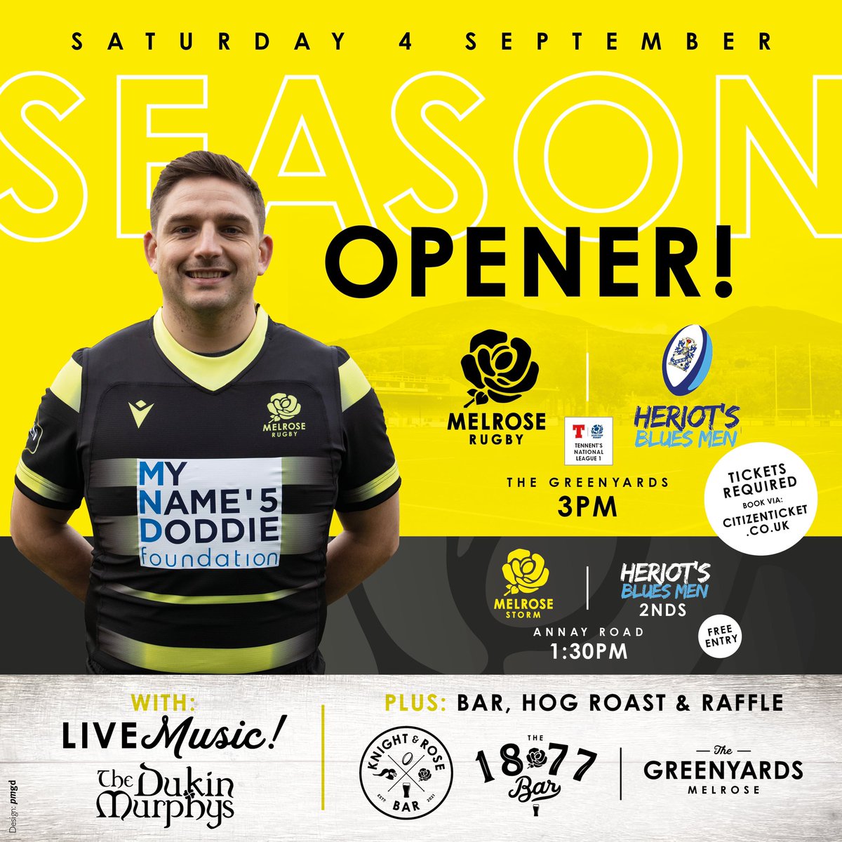 After a win in our final pre season game vs Musselburgh. All eyes turn to this Saturday for our season opener vs <a href="/HeriotsRugby/">Heriot's Rugby Club</a> 

The Storm host the Heriot’s Blues 2s on Annay Road at 1:30pm before the 1st XV take on Heriot’s 1s. Get your tickets now at citizenticket.co.uk/events/melrose…