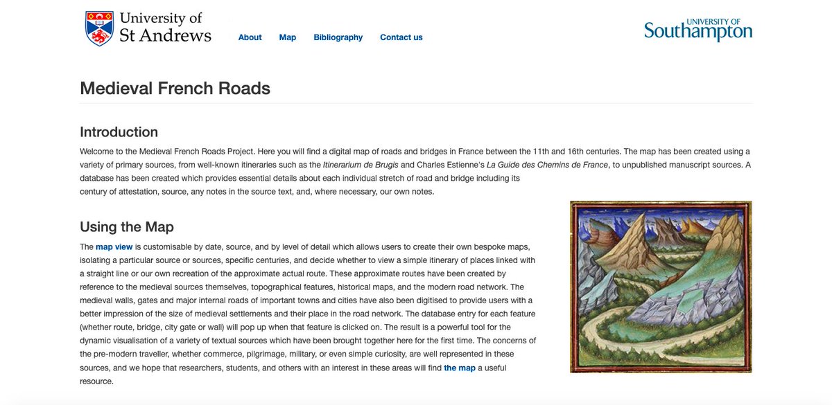 We are still working on speeding up the site, but you can have a first look at the digital map of medieval French roads created by me and @Timotec88 here: medievalfrenchroads.org