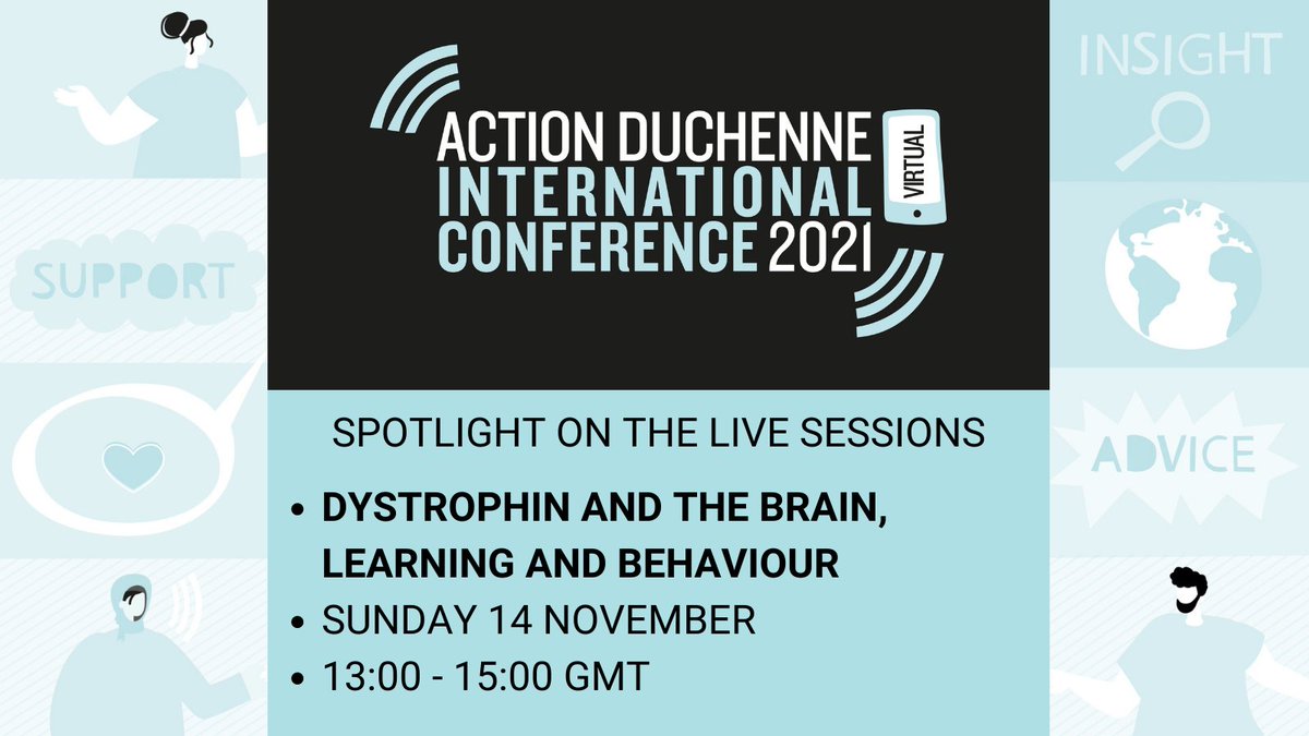 lynnetteellison's tweet photo. Starting with the science, find out why dystrophin is in the brain, what is its purpose and what happens when it is missing. 

Get your e-tickets here https://t.co/3j7MLAqexO

#agenda #whatson #research #care #support #education #duchenne #event #international https://t.co/bFiU97eFzM