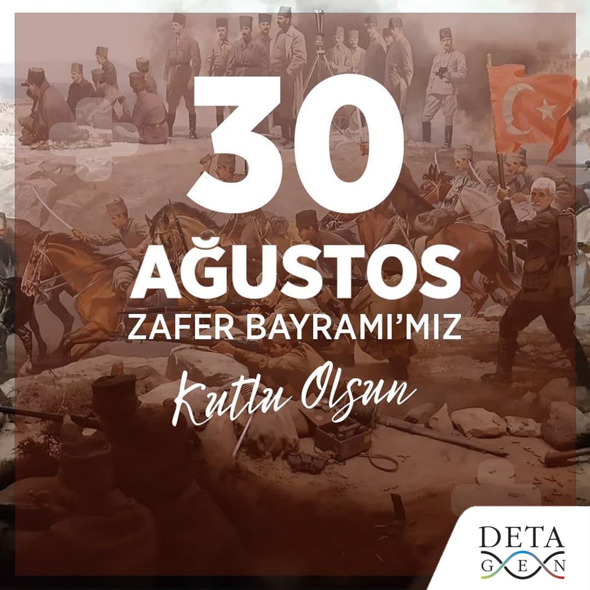 detagenetic's tweet photo. Milletimizin kurtuluş mücadelesini zafere taşışan, başta Başkomutan Mustafa Kemal Atatürk olmak üzere tüm kahraman şehit ve gazilerimizi saygı ve minnetle anıyoruz...
30 Ağustos Zafer Bayramı Kutlu Olsun!
#30ağustos #30ağustoszaferbayramı
#detagen #genetik https://t.co/otdwNE9QXA