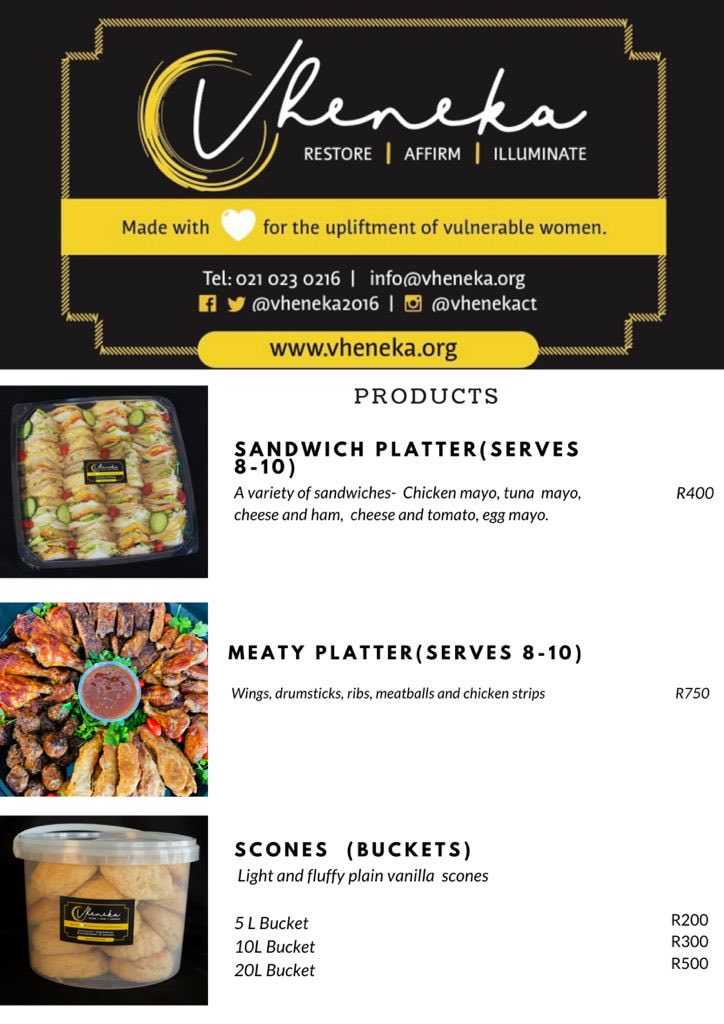 Now open for orders, please support our initiative 🌻.
#survivorupliftment #npocapetown #cateringcapetown #capetownsouthafrica #supportlocalbusiness