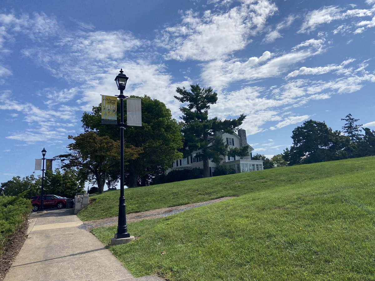 I had the pleasure of hanging out on Mary Baldwin’s campus this morning. The campus itself is so lovely, and I think MB students might be the nicest group of students.