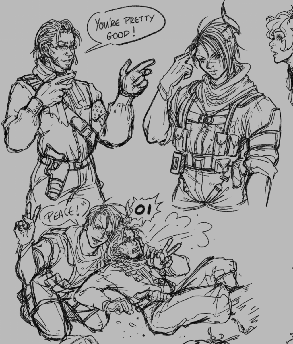 i am here to push the arurandeisu revolver ocelot propaganda train
#アランの画廊 
#オウ画 https://t.co/6kYNruU1ti 