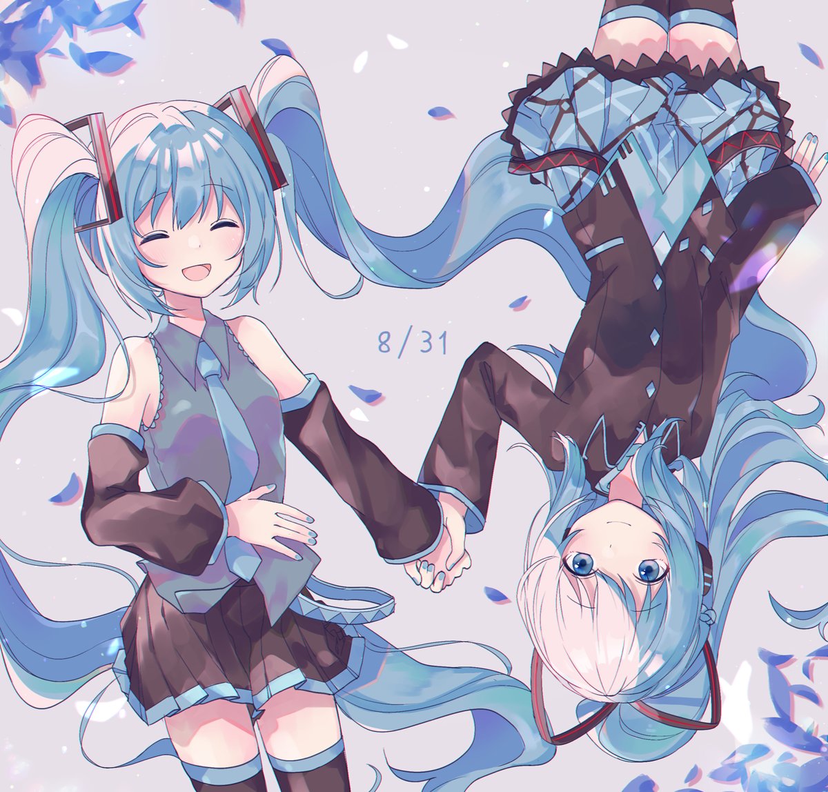 初音ミク「ミクさんお誕生日おめでとうございます!🥳🥳🎂
#初音ミク誕生祭2021 
」|さざなみのイラスト