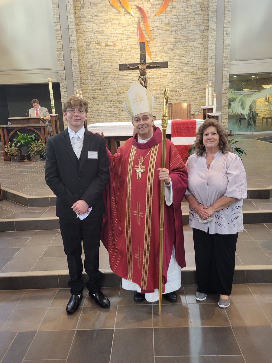 Yesterday our middle son was Confirmed and 4 years ago our eldest was. Hopefully Bishop you will Confirm our daughter in a few years <a href="/BishopMedley1/">Bishop Medley</a> <a href="/CoachBivens/">Coach Bivens</a> #Confirmation #lovemyfamily