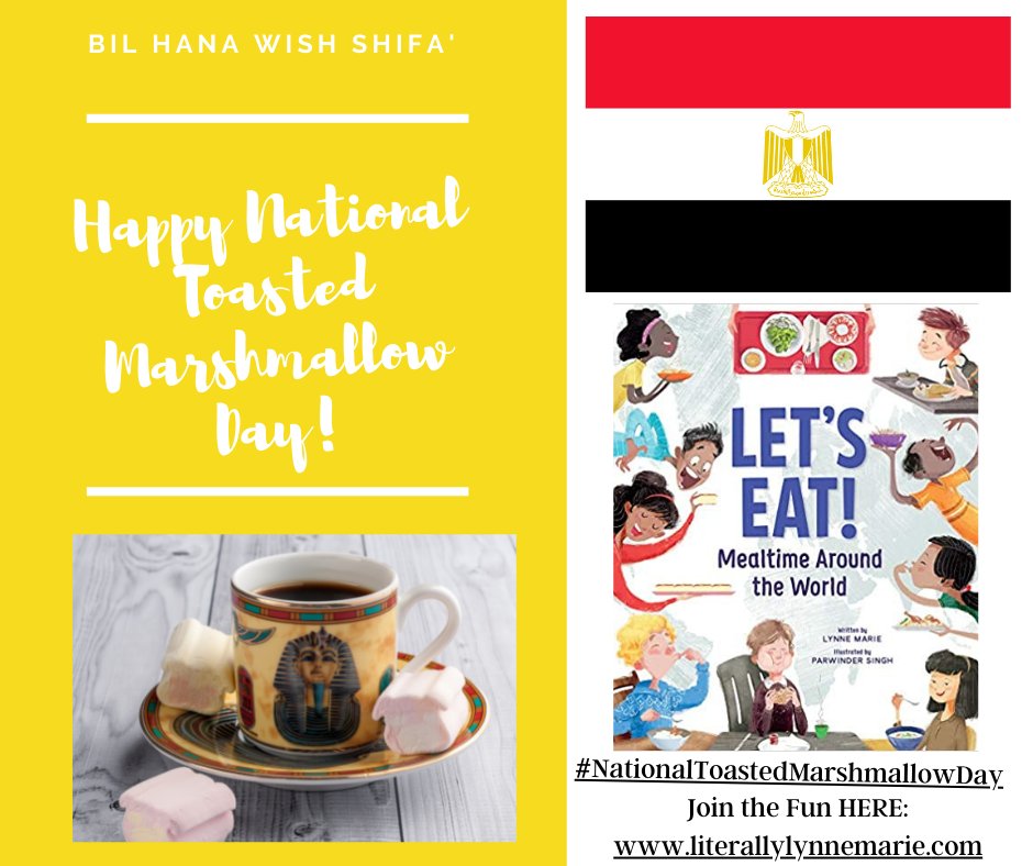 Literally_Lynne's tweet photo. August 30 Let's Celebrate #NationalToastedMarshmallowDay Can your child guess the country from the language, flag or food? #CelebrateCulture
#LetsEatMealtimeAroundtheWorld #BeamingBooks
@ParwinderSinghArtist
@BeamingBooksMN
Did you know Marshmallows originated in Egypt? https://t.co/fadWGBOh6O