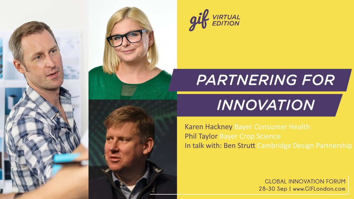 GIFLondon's tweet photo. 📢 2021 Virtual Edition: Join us for an insightful conversation between Karen Hackney, @jphiliptaylor and @benstrutt around #Partnerships, #PowerOfPartnerships and #OpenInnovation 🤝

🎫 Register on https://t.co/YNebfGpN8q

@CDP_innovation #GIFLondon #innovation #virtualevent https://t.co/1i7EMsxy83
