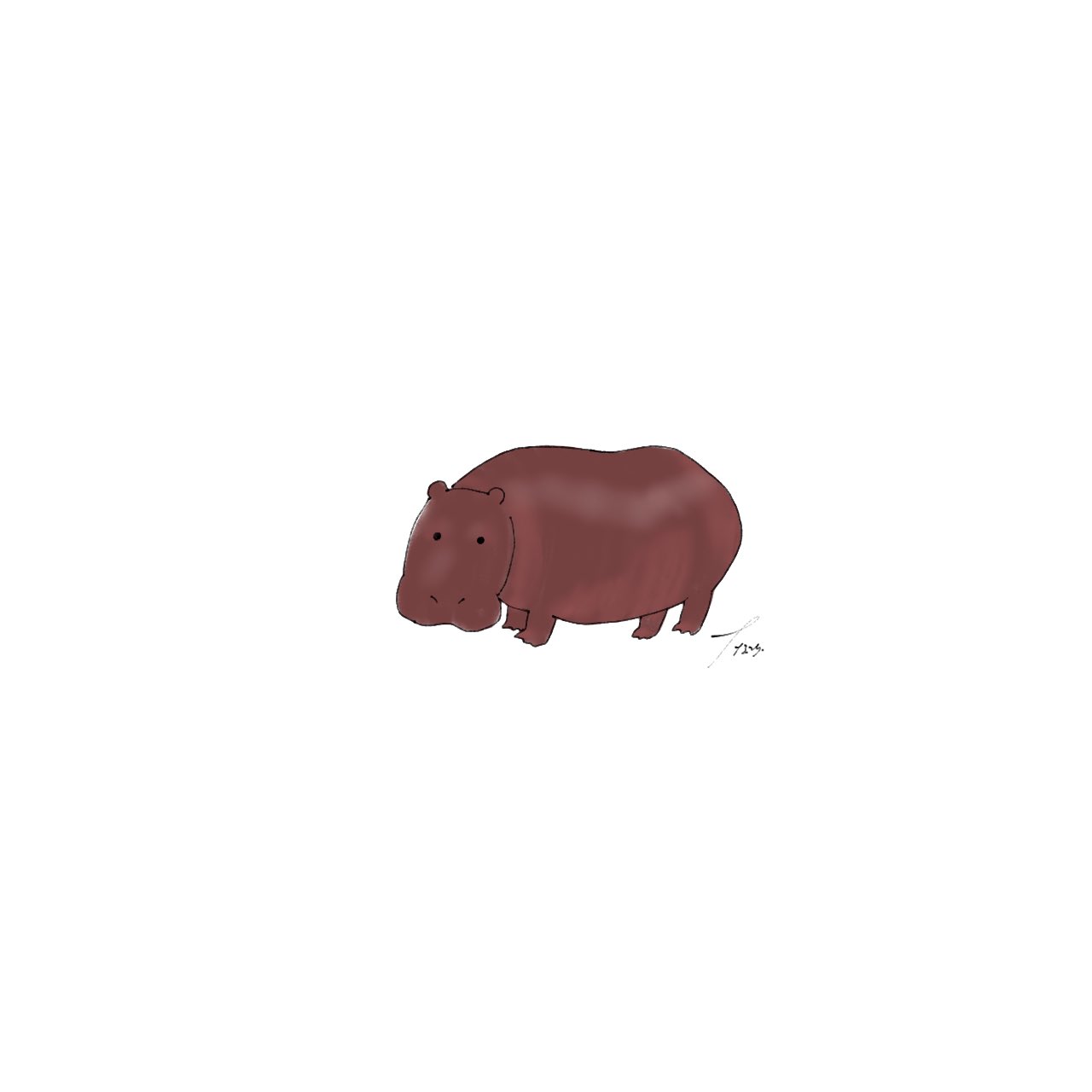 ナナミ 動物イラスト カバ 前にカバの餌やりやろうとしたけど 寝てて出来なかったからいつかやりたい 動物 カバ 動物好き イラスト 動物イラスト 絵描きさんと繋がりたい 動物好きな人と繋がりたい イラスト好きな人と繋がりたい