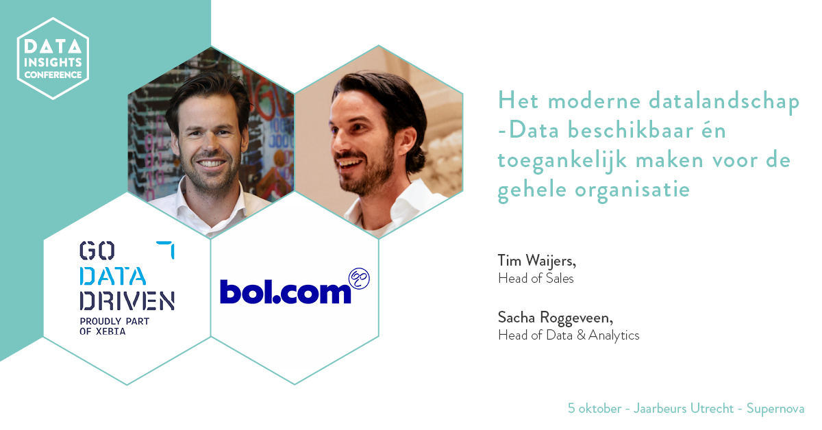 Big_Data_Expo's tweet photo. @bol_com en @GoDataDriven spreken op 5 oktober over welke uitdagingen komen kijken bij het beschikbaar en toegankelijk maken van #data voor ál je medewerkers. Volg deze en meer inspirerende sessies tijdens de Data Insights Conference. Tickets: https://t.co/sr1TLBpw5Q https://t.co/jDckUuRxiW