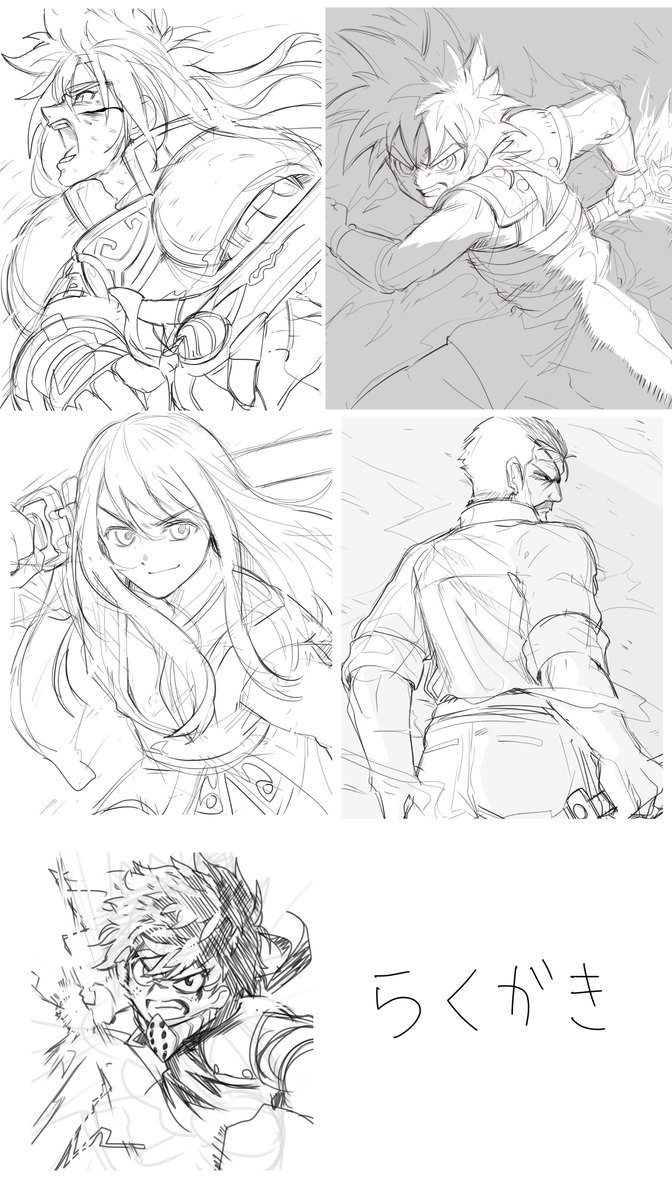 #今月描いた絵を晒そう 
今月は全く描いてないなぁ…なんて思ってたらそこそこ描いてた。 