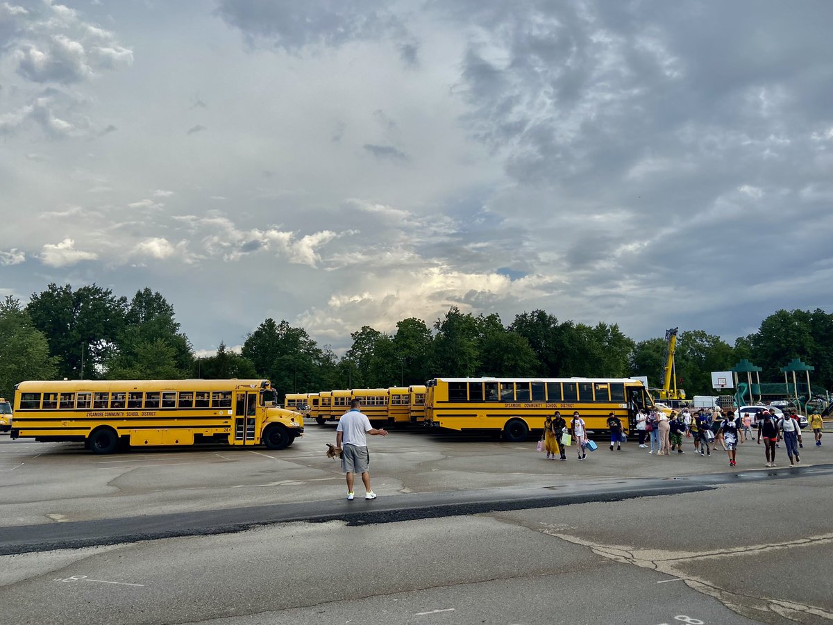 It’s the first day of school; skies are clearing and Sycamore Aviators are ready to take flight! #TakeFlightTogether