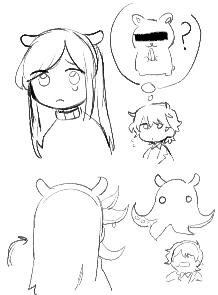 I DREW THIS LAST NIGHT ....... maybe they're all octopuses... octopi... 