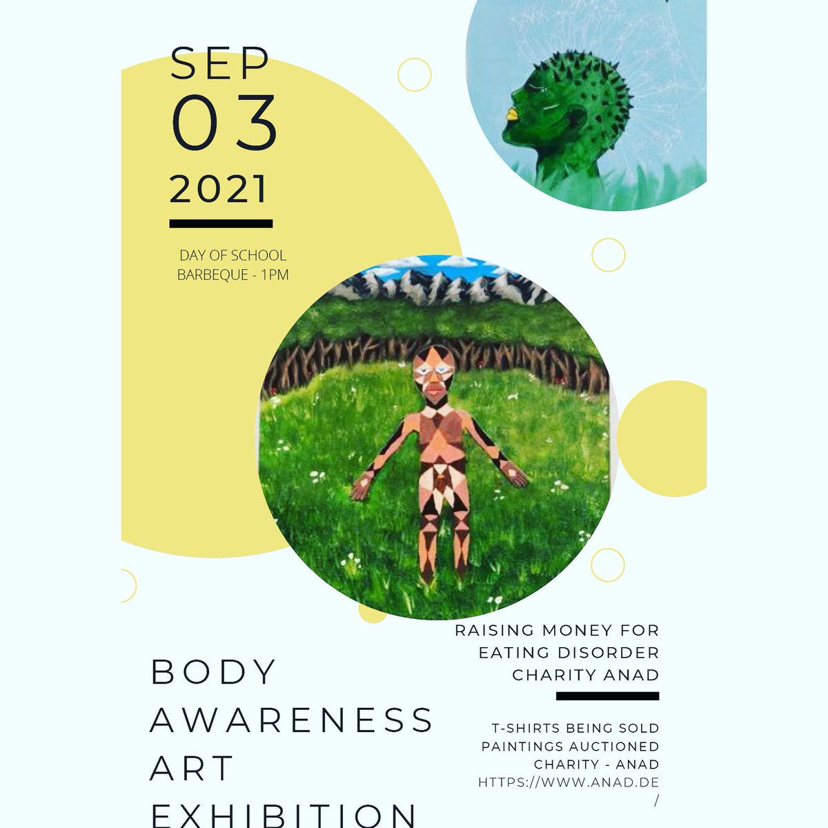 As a CAS experience some DP2 students have created beautiful artworks which will be auctioned off to raise money for the eating disorders charity ANAD. There will be an exhibition this Friday at school during the BBQ. Stay tuned this week to preview the artworks online!