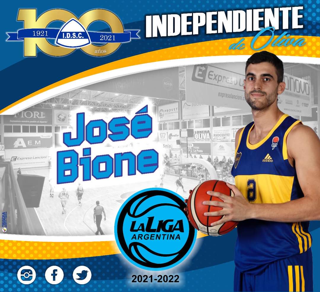 sociosidscoliva's tweet photo. INDEPENDIENTE le da la bienvenida al jugador JOSE LUIS BIONE quien integrará el plantel que disputará la Liga Argentina de Básquet 2021-2022.
Nacido en Maria Grande (Entre Ríos) de 23 años - posición Ala Pivot de 2.00 metros y su último Club fue Boca Juniors.
Exitos para JOSE. https://t.co/9gsDVn80t8