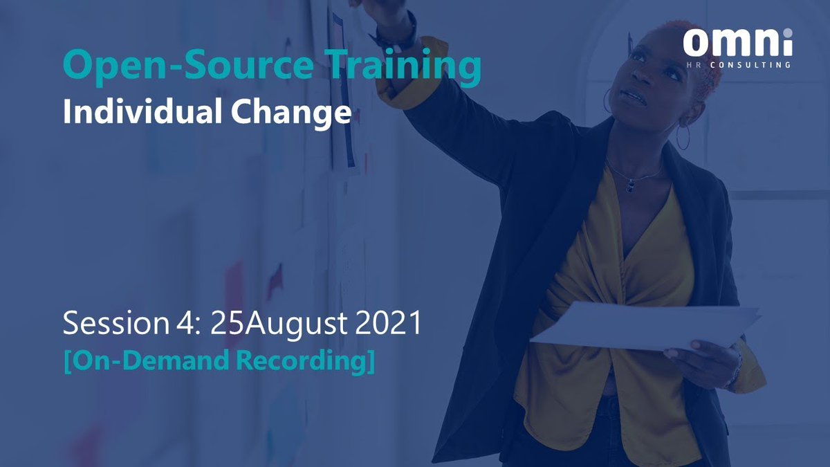 OmniHRC's tweet photo. #OnDemand Now Available | #IndividualChange
Access our on-demand from last weeks' Open-Source session to learn more about understanding both reasons for or why we (naturally) resist change: https://t.co/v6F3u2Ra5k
#OmniOpenSource
#ChangeManagement
#Workforce2030 https://t.co/RnOzF4hIBE