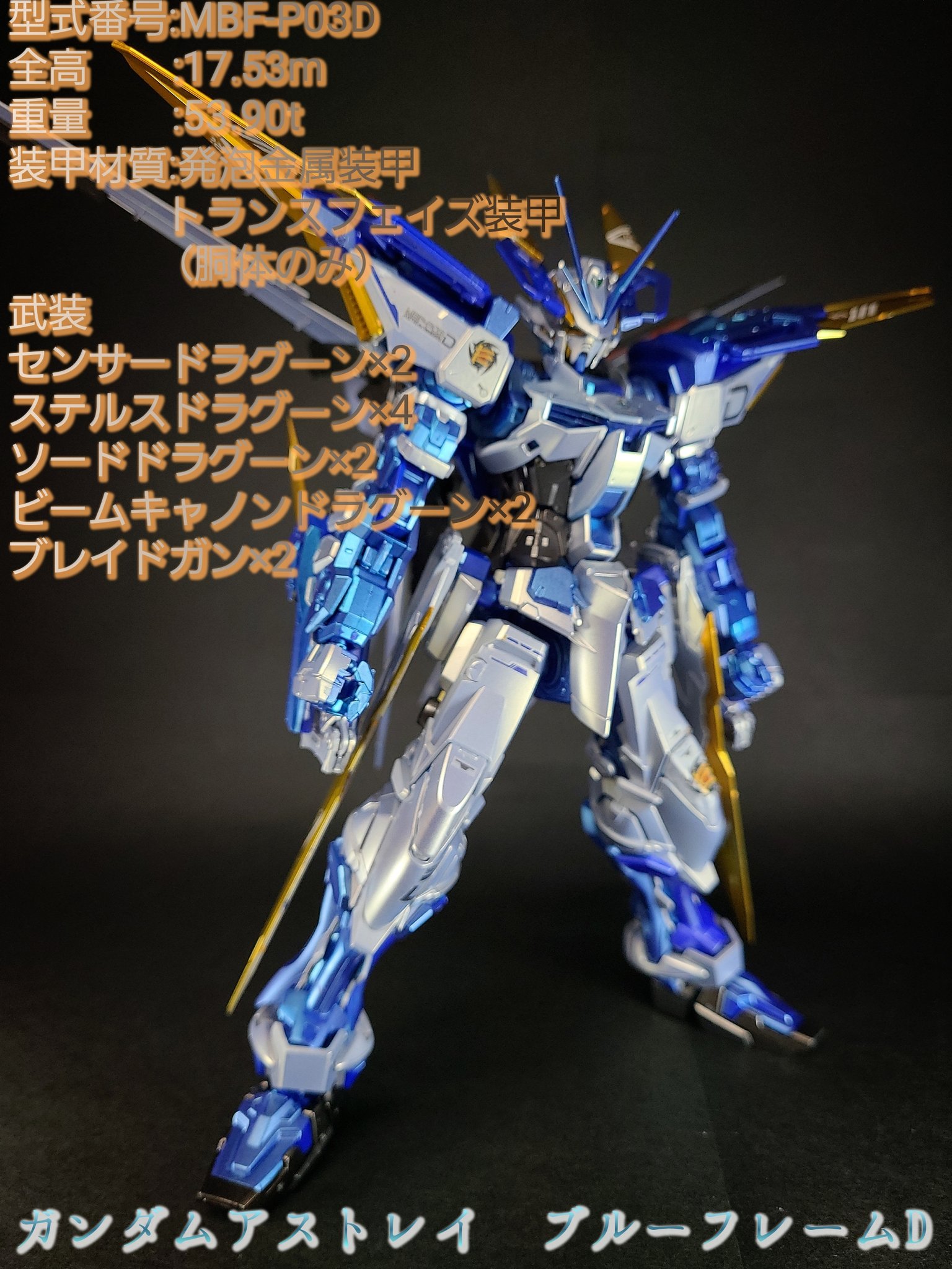 割引販促 MG MBF-P03D ガンダムアストレイ ブルーフレームD
