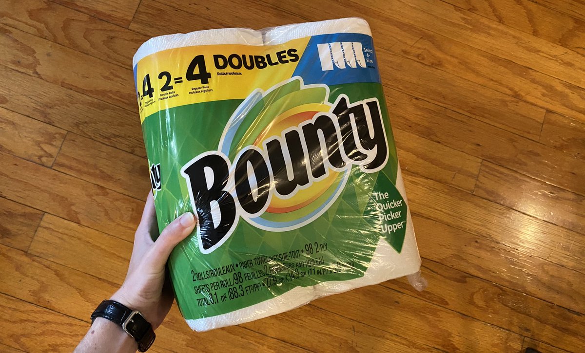 Plastic over wrap for toilet paper + paper towels *cannot* be recycled in <a href="/DCDPW/">DC Department of Public Works</a> <a href="/dczerowaste/">ZeroWasteDC</a> blue bins. Plastic film jams recycling equipment, causing facilities to shut down daily. But, film can be brought to drop-off programs at grocery stores &amp; retailers like Target + IKEA.