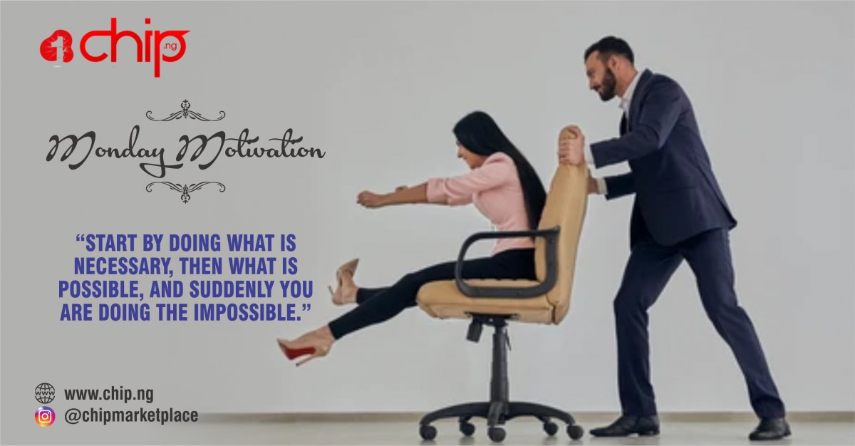 chipmarketplace's tweet photo. Start by doing what is necessary, then what is possible, and suddenly you are doing what is impossible. Visit @https://chip.ng, @chipmarketplace where you get the best products ranging from Food Items, Laptops, Headphones, Furniture, Electronics,

https://t.co/x3y9QG8IOV https://t.co/dFgGFmR1Dn