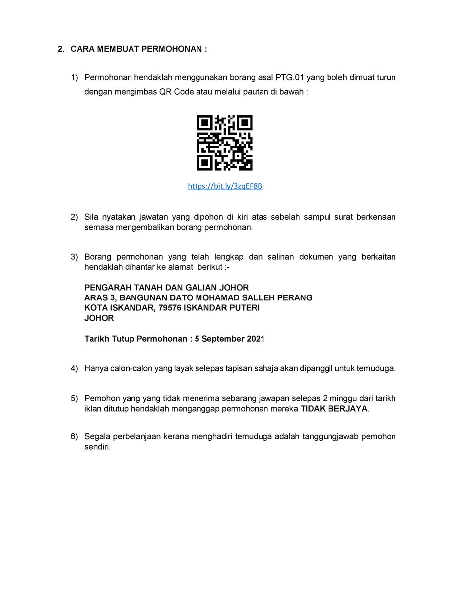 Pentadbiran Tanah Johor Ptjohor Twitter