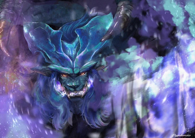 #今月描いた絵を晒そう

#モンスターハンター より🙏
#FANART 