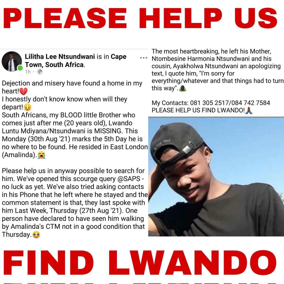 #pleasehelpusfindlwando