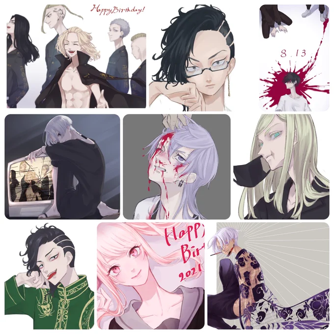 #今月描いた絵を晒す 