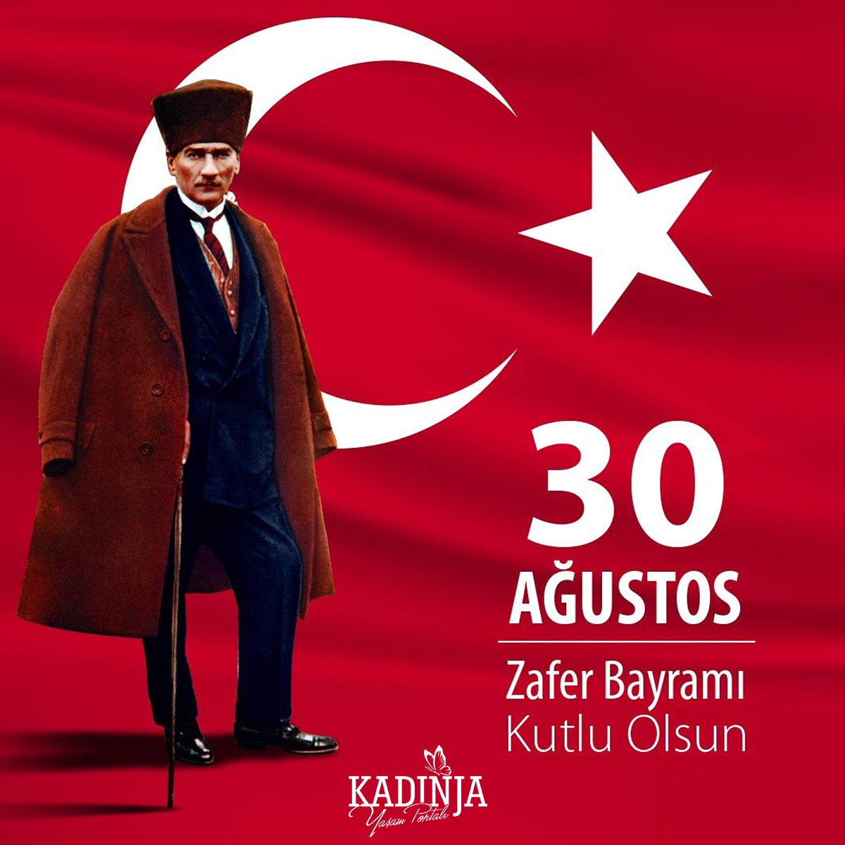30 Ağustos 1922'de kazanılan Büyük Zafer, şanlı milletimizin eşsiz destanlarından biri olarak tarihteki yerini almıştır. Zafer Bayramı'mız kutlu olsun. 🇹🇷🇹🇷🇹🇷
#30ağustos #zaferbayramı #atatürk #mustafakemal #türkiye #kutluolsun #kadınja