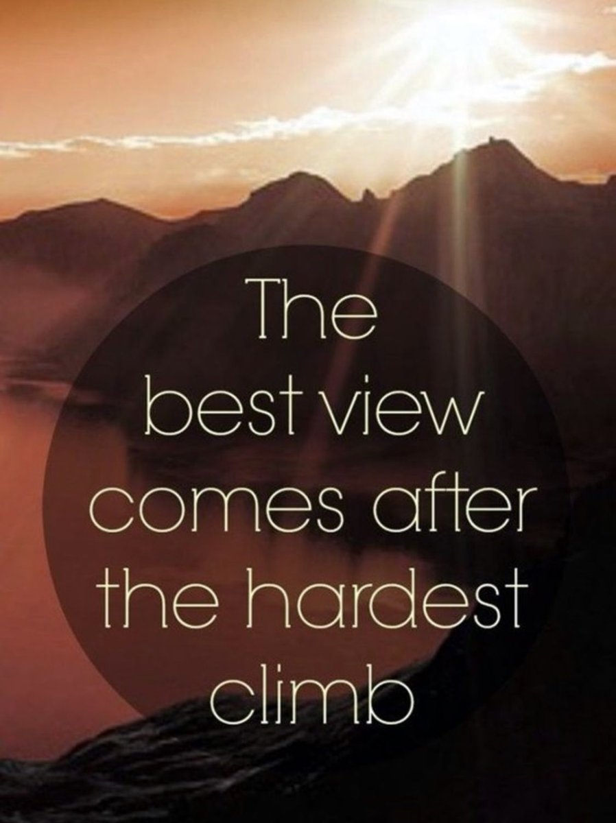 Happy #MotivationalMonday everyone! Speaking of climbs, anyone go on any great hikes this summer? Quote author unknown.