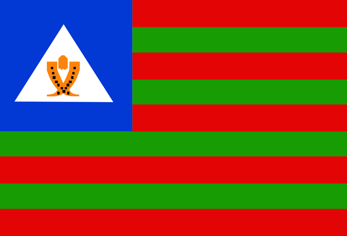 FlaggedD's tweet photo. This is the flag of the Bubi, speakers of the Bube language who make up the majority of the population of the island of Bioko in 🇬🇶 Equatorial Guinea. https://t.co/MdYp6rNgvn