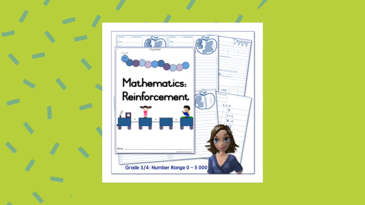 MyKlaskamer offers a helpful 70+ page mathematics revision resource to help your Gr 3s and/or 4s revise.🤓

Download it here: bit.ly/3zWyU2h 

#Education #TeachingResources
