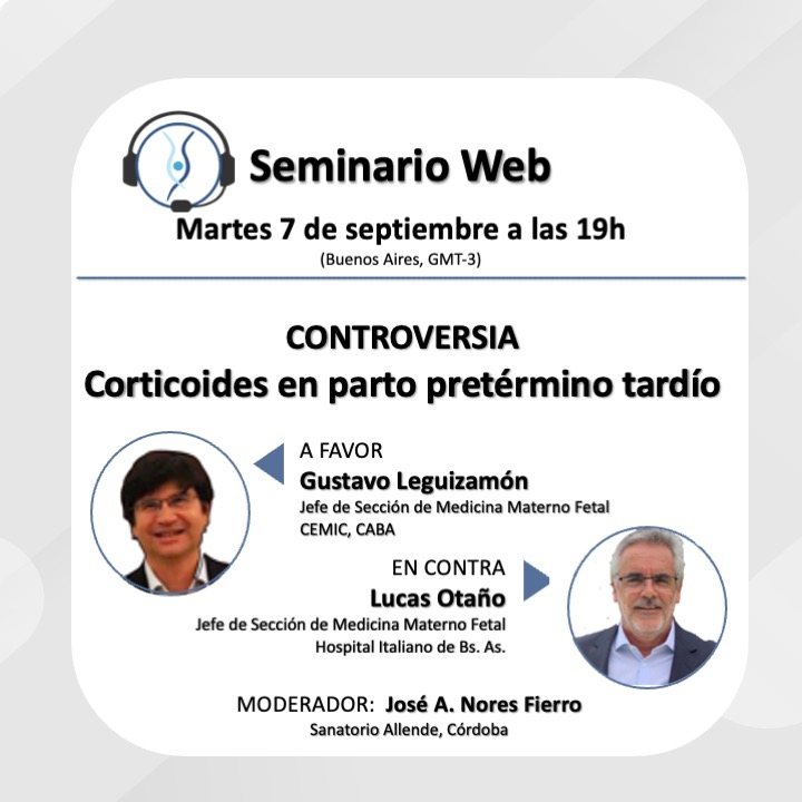 sadiptonline's tweet photo. ¡Vuelven los Seminarios Web de SADIPT!

En esta oportunidad presentaremos una controversia acerca de “Corticoides en parto pretérmino tardío”. 

Actividad libre, no arancelada, a través de la Plataforma ZOOM. Para inscribirse, utilizar siguiente el link: 
https://t.co/RaLOvvhvJp https://t.co/zeoVXrXnlm