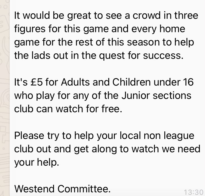 Westend_FC's tweet photo. https://t.co/zycrw3AlVA