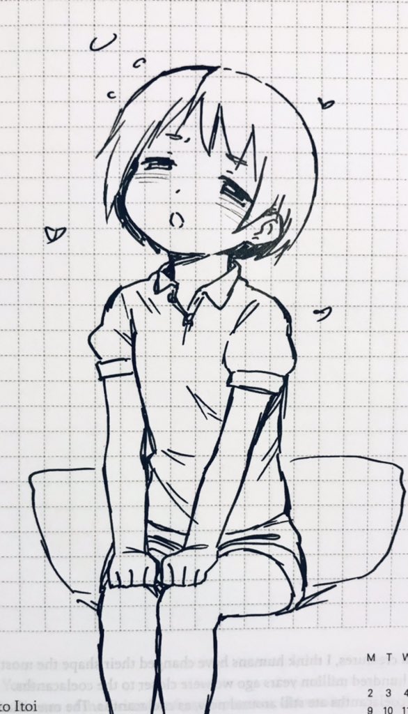 Young Sayaka trying to stay awake~ 