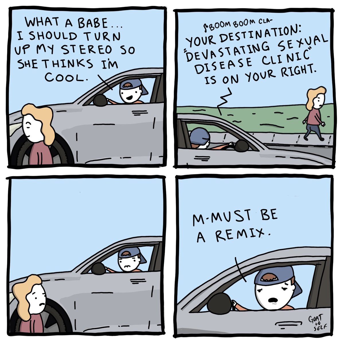 goattoself's tweet photo. Sick beats! Bonus panel at https://t.co/nlDyAbqq9E https://t.co/FTjjpXqiTp