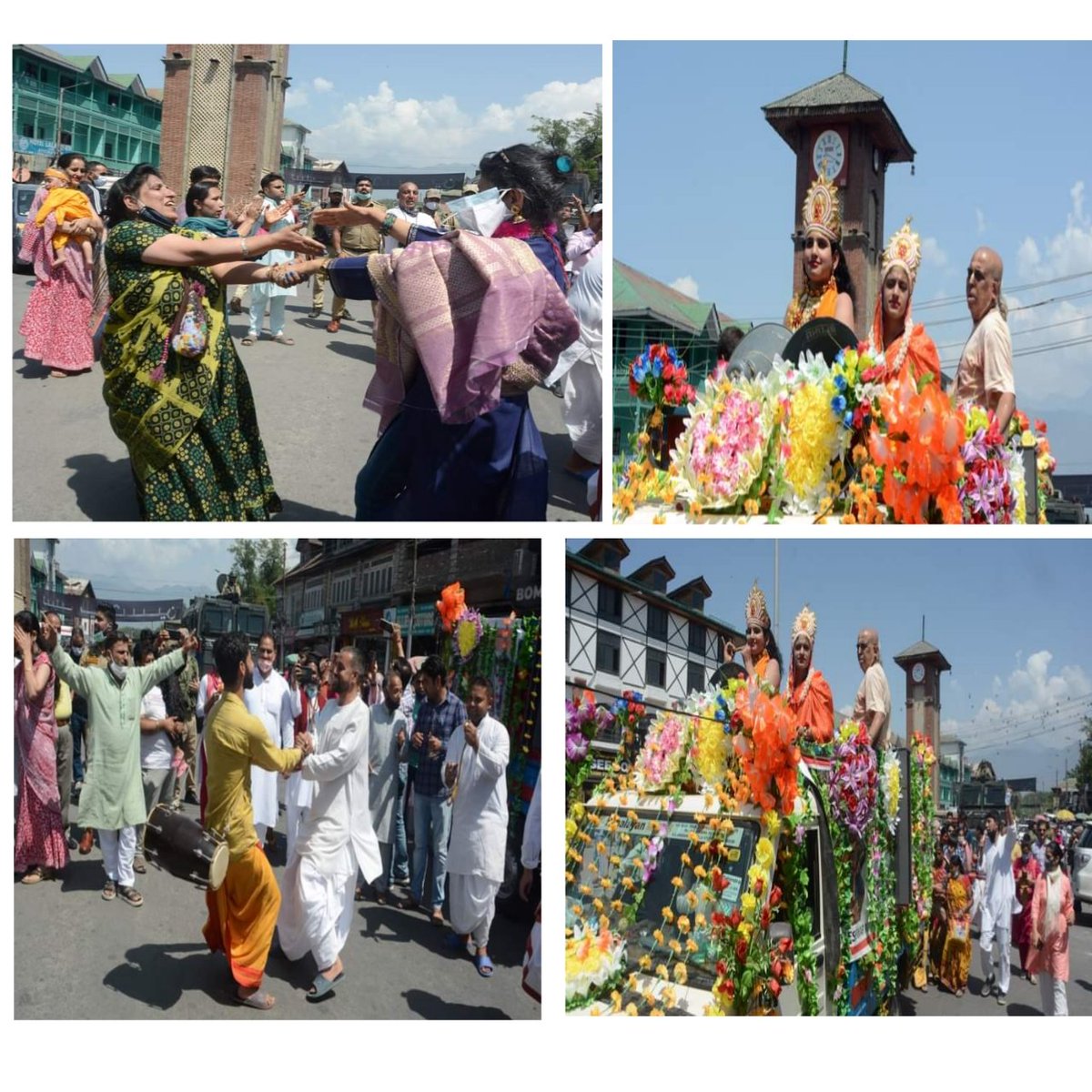 श्रीनगर के लाल चौक से तस्वीरें..😍😍
कश्मीरी पंडितों ने धूम धाम से मनाया श्री कृष्ण जन्माष्टमी...🧡🚩
#SriKrishnaJanmastami 
#shreekrishnajanmashtami