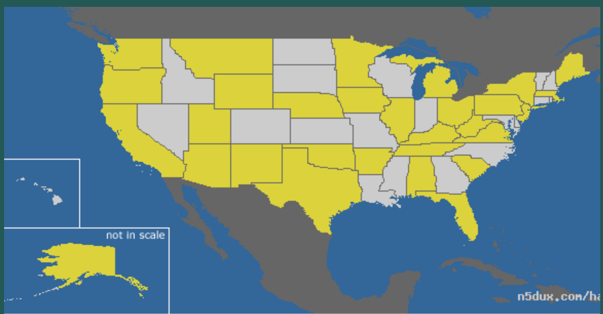 Worked all states CW-Satellite map...finally up to 30 confirmed (thanks <a href="/k8yse/">apaJohn Papay</a>).