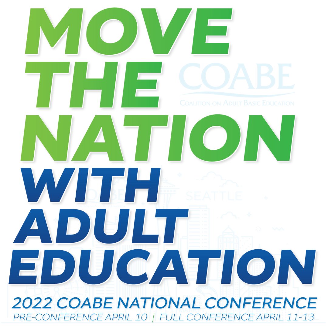 Call for Presenters for the 2022 COABE National Conference is now open!
coabe.org/coabe-2022-con…
#coabe2022 #coabeconference #adultedu