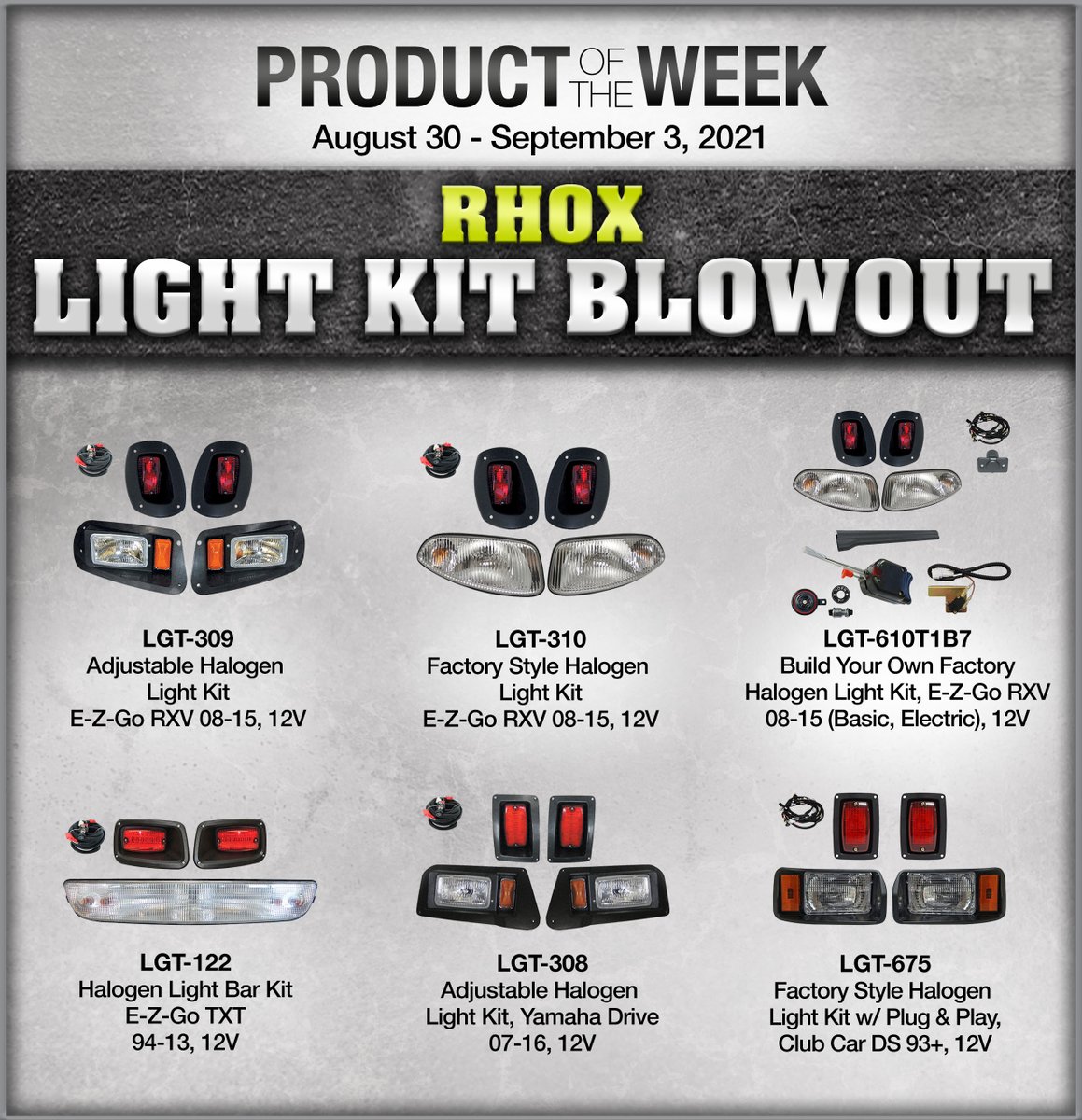 RHOX21237's tweet photo. RHOX Product of the Week 8/30/21-9/3/21.
Check out our Light Kit Blowout!
Please contact your RHOX dealer for pricing and availability. https://t.co/gcUgra3zQ4