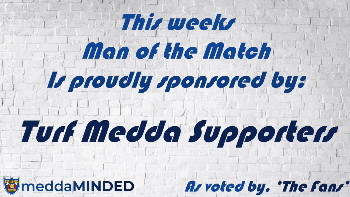This weeks MOTM award is proudly sponsored by:

“Turf Medda Supporters”

IMXIFC v <a href="/steadythebuffs/">Kilwinning Rangers</a> 
2pm KO - Meadow Park

Thanks a million, your support is very much appreciated.

🔵 #irvinemeadowXI
⚪️ #imXI #medda
🔵 #meddaminded