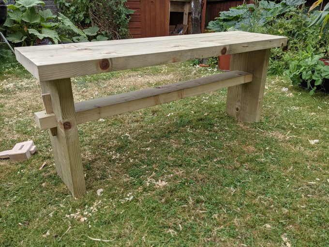 My tusked seating bench