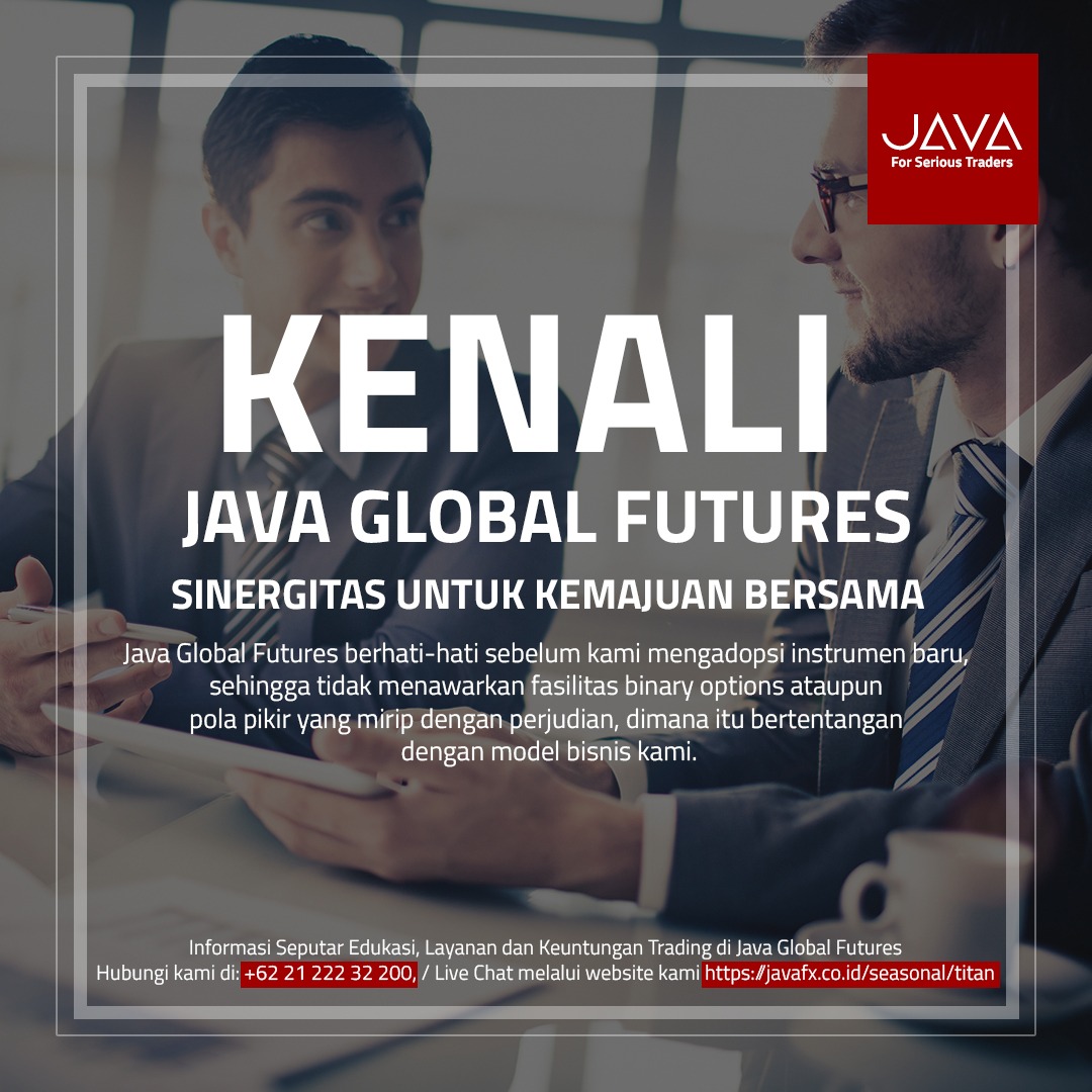 JavaFutures's tweet image. Sinergitas Untuk Kemajuan Bersama
Java Global Futures menaruh kepercayaan tinggi bahwa Anda dapat belajar seni bertransaksi dengan mengambil posisi di pasar riil, dan kami mendedikasikan sumber daya kami untuk membantu Anda melakukan hal itu
#JavaGlobalFutures #JavaFutures #Java