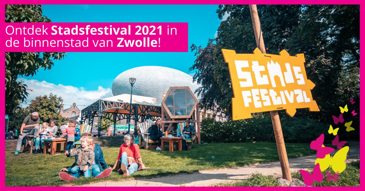 Ontdek de 𝟗𝐞 𝐞𝐝𝐢𝐭𝐢𝐞 van het <a href="/stadsfestival/">Stadsfestival Zwolle</a>! Van 𝐯𝐫𝐢𝐣𝐝𝐚𝐠 𝟑 𝐭𝐨𝐭 𝐞𝐧 𝐦𝐞𝐭 𝐳𝐨𝐧𝐝𝐚𝐠 𝟓 𝐬𝐞𝐩𝐭𝐞𝐦𝐛𝐞𝐫 beleef je van alles in de binnenstad van Zwolle.  🎭🎼💃  Meer weten? Lees ons artikel: bit.ly/3kzasxH   

📸  Christein van Hoffen