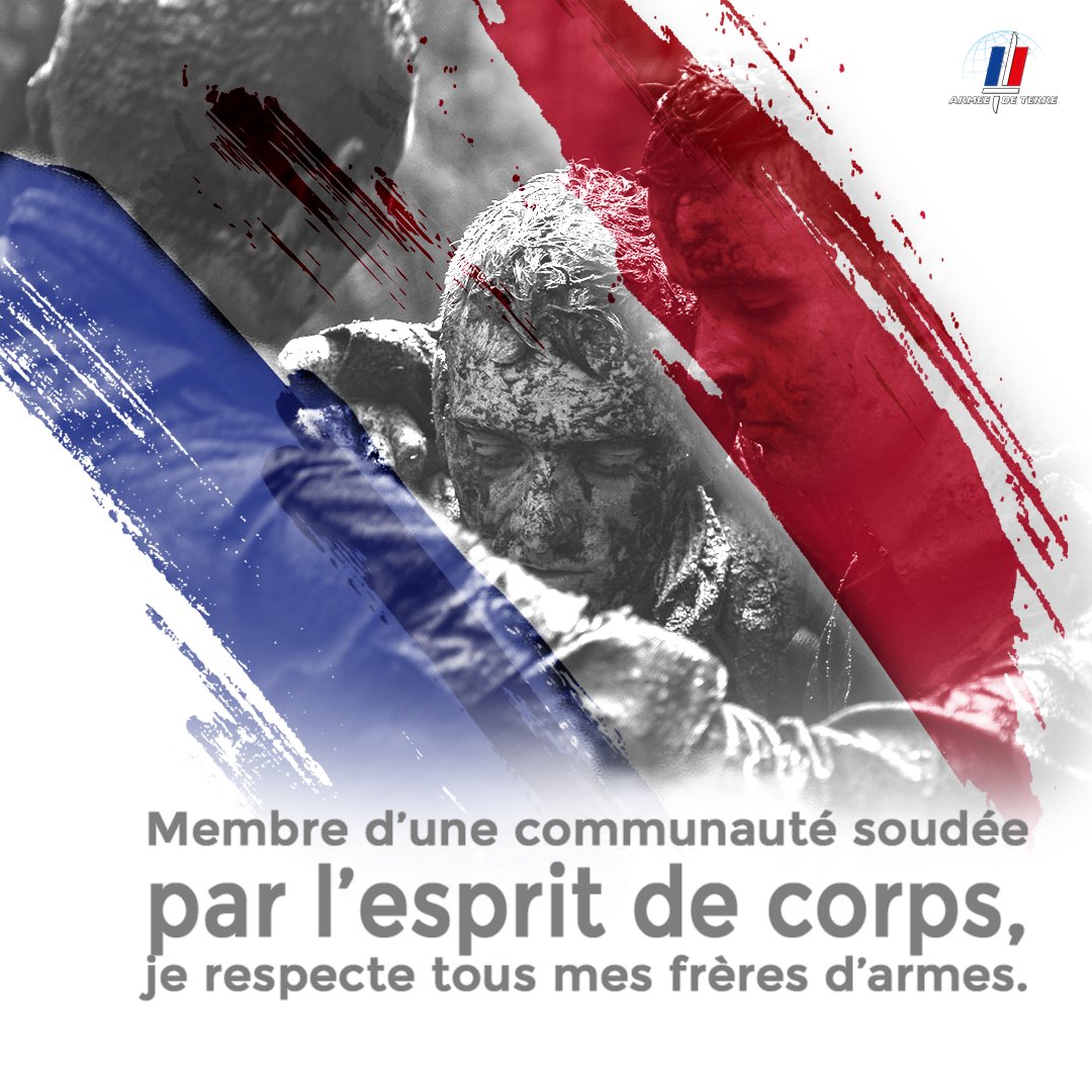 armeedeTerre's tweet photo. #MonCodeDHonneur 6/10 🇫🇷 Le Code d'honneur du soldat français est une ligne de conduite à suivre afin de respecter 4 principes fondamentaux de l’@armeedeterre.
Connaissez-vous le 6e article ?
Retrouvez tous les détails ici 👉https://t.co/EUtSei0JpX https://t.co/B1bI5cOmhf