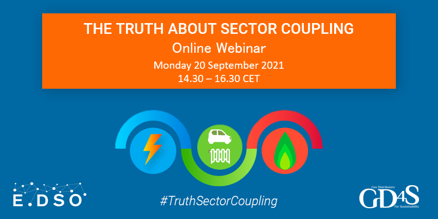 🗓️ On 20 September, @gd4s_eu and @EDSO_eu will speak the truth about #sectorcoupling during a high-level conference with 🇪🇺 energy experts and change-makers! 💡 Want to learn more about the coupling of the #gas & #electricity sectors? ▶️ Register here: cutt.ly/fWgNCtH