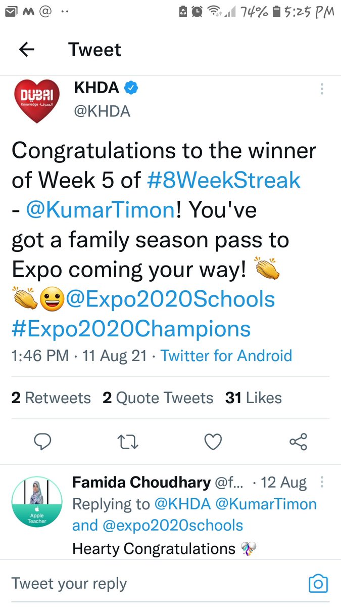 ShettySampoorna's tweet image. Hearty Congratulation to our #8WeekStreak champions Vishak @vallisubbu18,  @LoboManvith @KumarTimon @MohammedShamaz8 of @gemsnms_alkhail @nmsprimary. 🤝Proud of your initiatives and thoughtful ideas👏👏 @Fatima_Martin