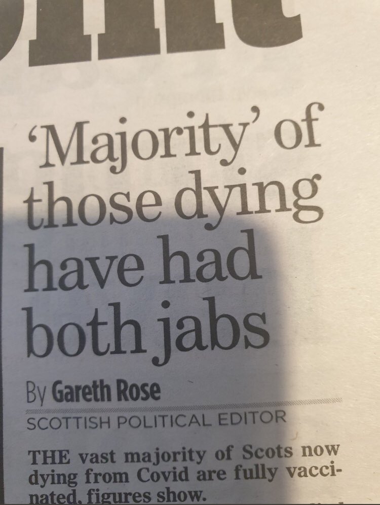 #COVID19 #vaccinated #unvaxxed #vaccinedeaths #Scotland