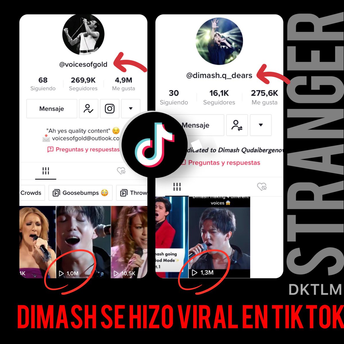 DKTLM3's tweet photo. WONDERFUL
Go go #Dears apoyemos estos dos TikTok… Dales me gusta, comenta y responde a los comentarios.
@dimash_official #DimashQudaibergen #DimashStranger #dimash #DKTLM https://t.co/IyDMuKcsnN