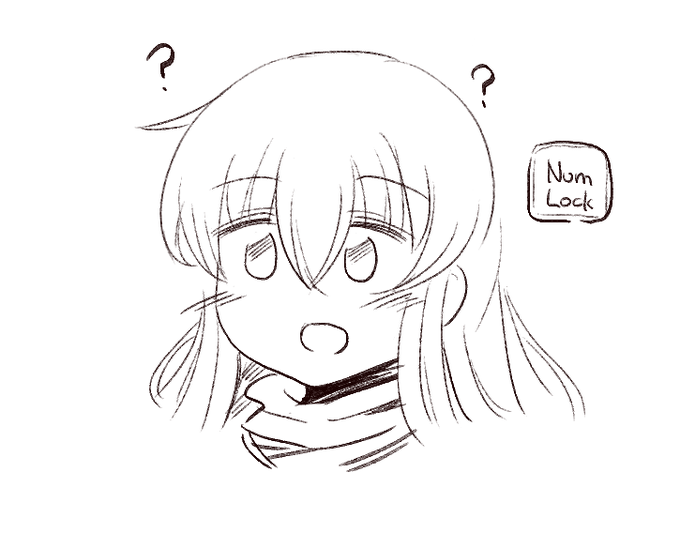 いつもと違うペンで描いたひじりん 