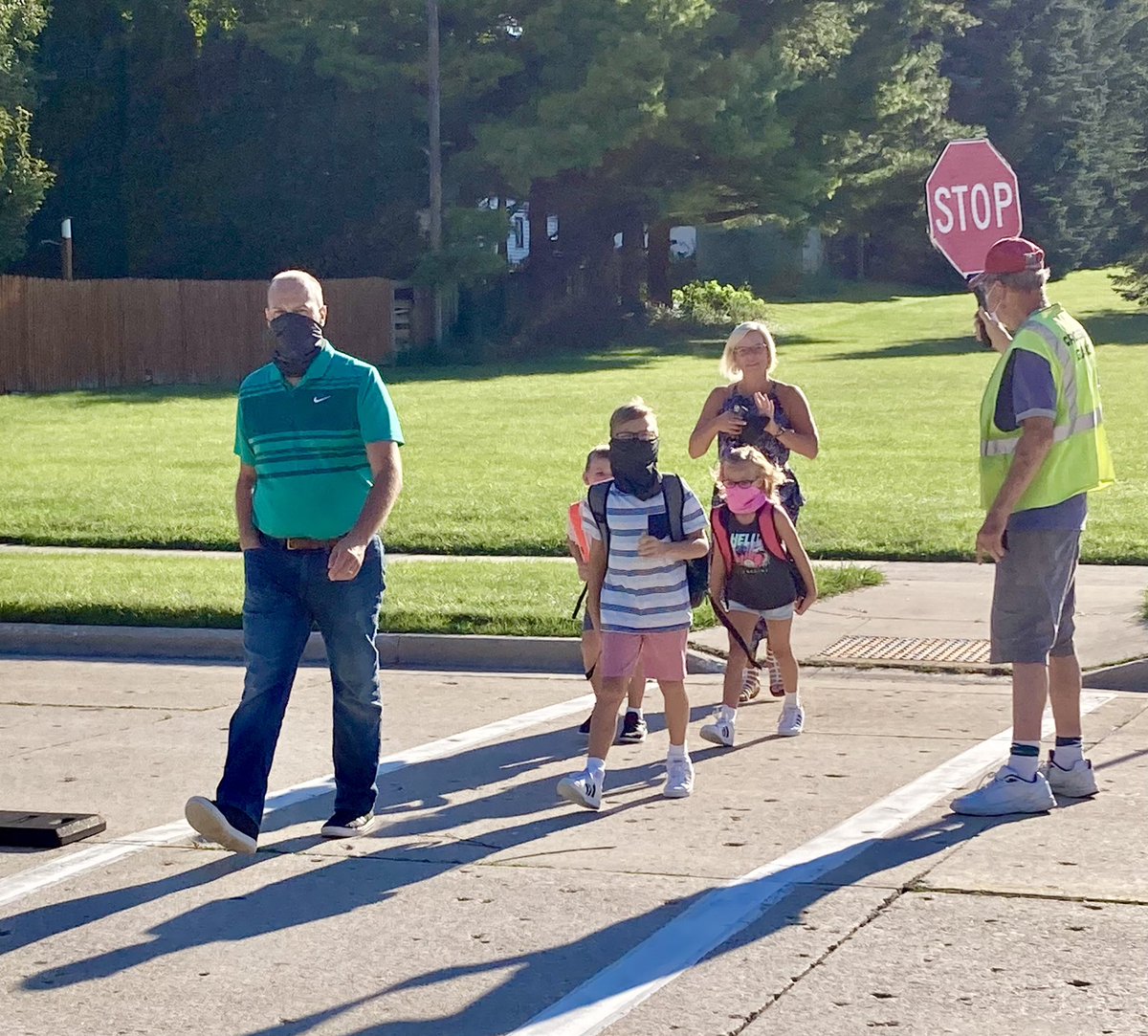 Covering the first day of school in #Manitowoc. Kiddos are excited to see friends, while adults remain hopeful things will go well. #BacktoSchool2021 #BackToSchool